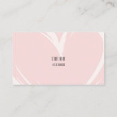 D'accompagnement Carte de remerciement élégante rose script (Dos)
