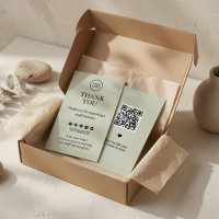 Carte de remerciement minimale avec code QR 