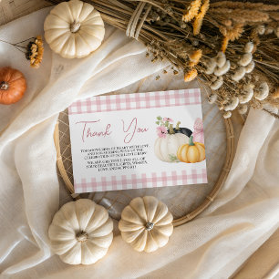 D'accompagnement Carte de remerciement pour Baby Shower Citrouille