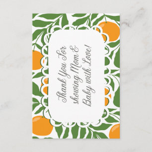 D'accompagnement Carte de remerciement pour Baby Shower Little Cuti