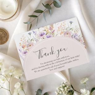 D'accompagnement Carte de remerciement pour Baby Shower Little Wild