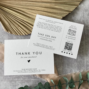 D'accompagnement Carte de Remerciement pour Commande de Petite Entr
