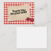 D'accompagnement Carte de Remerciement Professionnelle pour Command (Devant / Derrière)