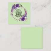 D'accompagnement Carte de remerciements de Mariage de bague de Mari (Devant / Derrière)