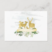 D'accompagnement Carte de remerciements de verdure boisée (Dos)