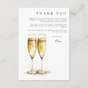 D'accompagnement Carte de remerciements Fête des mariées Brunch & B