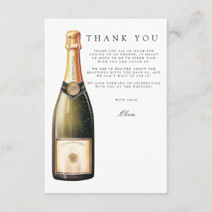 D'accompagnement Carte de remerciements Fête des mariées Brunch & B