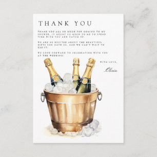 D'accompagnement Carte de remerciements Fête des mariées Brunch & B