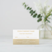 D'accompagnement Carte de rendez-vous Gold (Debout devant)