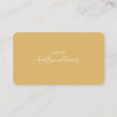 D'accompagnement Carte de rendez-vous simple Script - Or & Blanc (Dos)