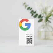 D'accompagnement Carte de renvoi de code QR de révision Google mode (Debout devant)