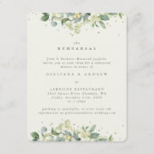 D'accompagnement Carte de répétition de mariage crème à bordure de (Devant)