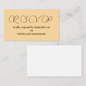 D'accompagnement Carte de réponse (Devant / Derrière)