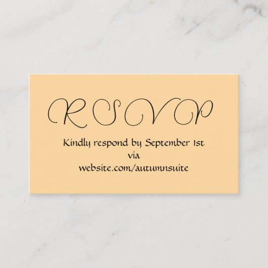 D'accompagnement Carte de réponse (Devant)