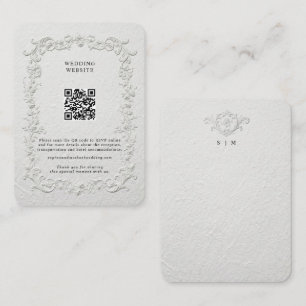 D'accompagnement Carte de Réponse à Motif Floral en Relief Faux