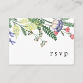 D'accompagnement Carte de réponse au code QR de RSVP de mariage (Devant)