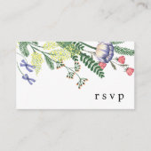 D'accompagnement Carte de réponse au code QR de RSVP de mariage (Devant)