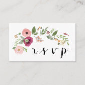 D'accompagnement Carte de réponse au code QR de RSVP de mariage (Devant)