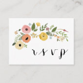 D'accompagnement Carte de réponse au code QR de RSVP de mariage (Devant)