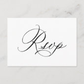 D'accompagnement Carte de réponse au code QR de RSVP de mariage (Dos)