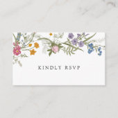 D'accompagnement Carte de réponse au code QR de RSVP de mariage (Devant)