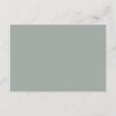 D'accompagnement Carte de réponse de mariage à la verdure dorée bot (Dos)