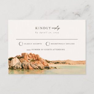 D'accompagnement Carte de réponse de mariage à Sardaigne Granite Co