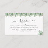 D'accompagnement Carte de réponse de mariage au eucalyptus (Devant)