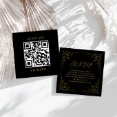 D'accompagnement Carte de réponse de mariage avec code QR Budget Vi