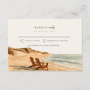 D'accompagnement Carte de réponse de mariage coucher de soleil côti