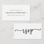 D'accompagnement Carte de réponse de mariage en ligne (Devant / Derrière)