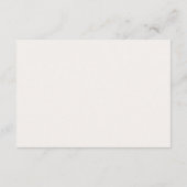 D'accompagnement Carte de réponse de mariage Ivoire et Marron Code (Dos)