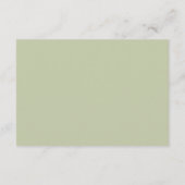 D'accompagnement Carte de réponse de mariage Jardin de fleurs sauva (Dos)