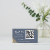 D'accompagnement Carte de réponse de mariage numérique avec code QR (Debout devant)