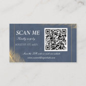 D'accompagnement Carte de réponse de mariage numérique avec code QR (Devant)