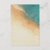 D'accompagnement Carte de réponse de mariage tropical en bord de pl (Dos)