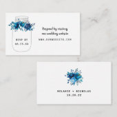 D'accompagnement Carte de réponse de site web avec pot en verre fle (Devant / Derrière)