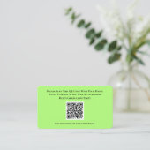 D'accompagnement Carte de réponse du code QR RSVP (Debout devant)