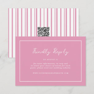 D'accompagnement Carte de réponse en ligne pour mariage chic rose p