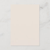D'accompagnement Carte de réponse Floral Boho avec choix de repas (Dos)
