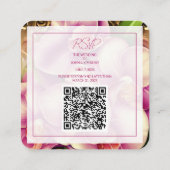 D'accompagnement Carte de réponse incluse avec QR code pour mariage (Dos)