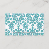 D'accompagnement Carte de réponse personnalisée Vintage RSVP Damask (Dos)