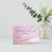 D'accompagnement Carte de réponse Pétale Fleur Rose (Debout devant)