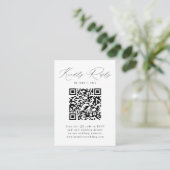 D'accompagnement Carte de réponse QR Code à insérer avec écriture n (Debout devant)