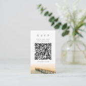 D'accompagnement Carte de réponse QR Code à l'aquarelle ensoleillée (Debout devant)