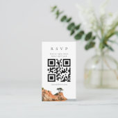 D'accompagnement Carte de réponse QR Code aquarelle de la côte de B (Debout devant)