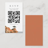 D'accompagnement Carte de réponse QR Code aquarelle de la côte de B (Devant / Derrière)