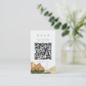 D'accompagnement Carte de réponse QR Code aquarelle de la crique du (Debout devant)