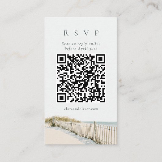 D'accompagnement Carte de réponse QR Code Cape Cod Golden Grass Ser (Devant)
