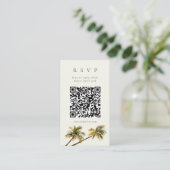D'accompagnement Carte de réponse QR Code de la côte de Malibu Palm (Debout devant)